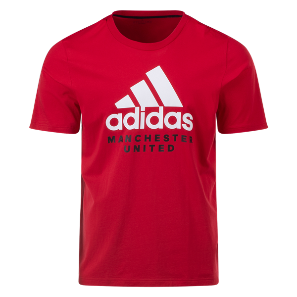 adidas Manchester United DNA T-Shirt 23/24 - Red | SOCCER.COM
